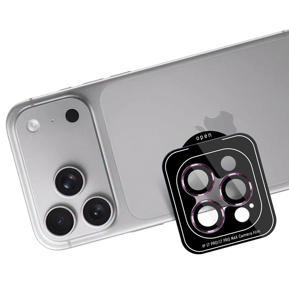 Skyddsfodral för bakre kamera 3MK Protection Pro för Apple iPhone 18 Pro / 18 Pro Max, härdat glas, vinröd