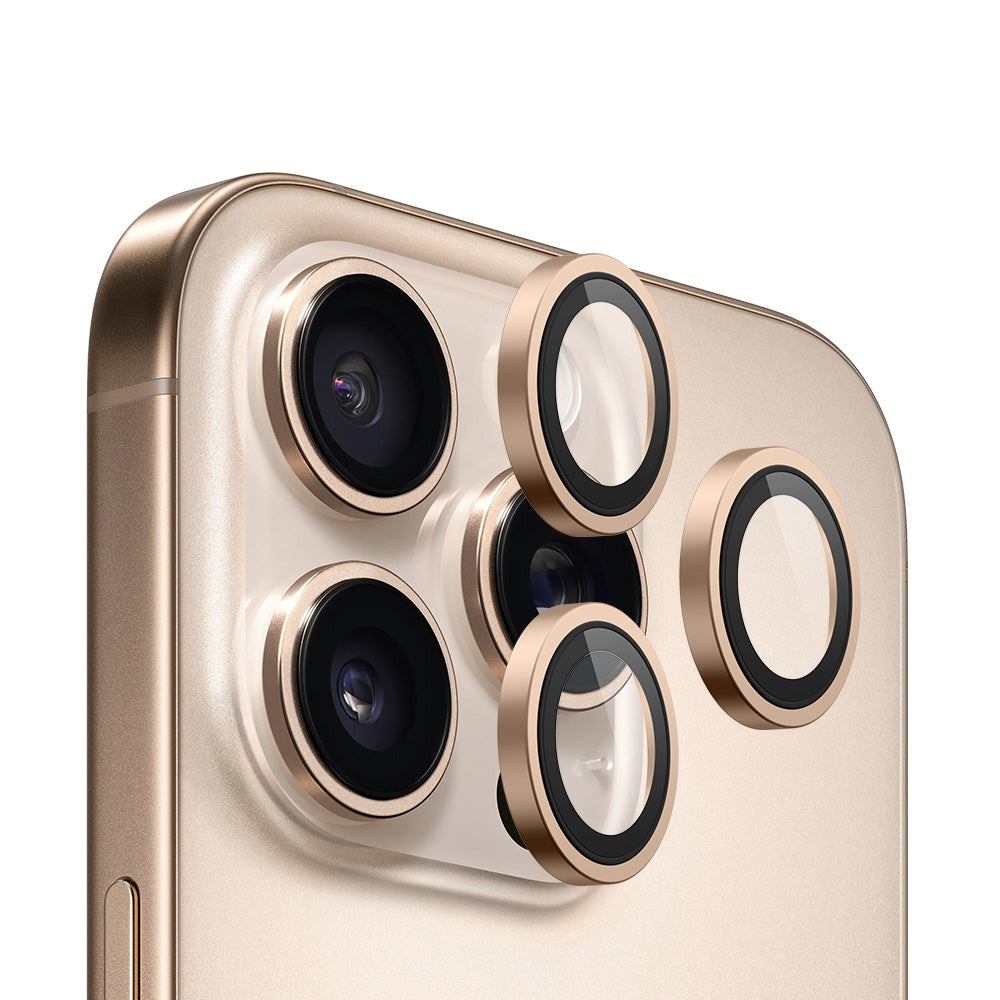 Blueo 99 Anti-Reflekterande HD Bakre Kameraskyddsfilm för Apple iPhone 16 Pro Max / 16 Pro, Härdat Glas, Brons