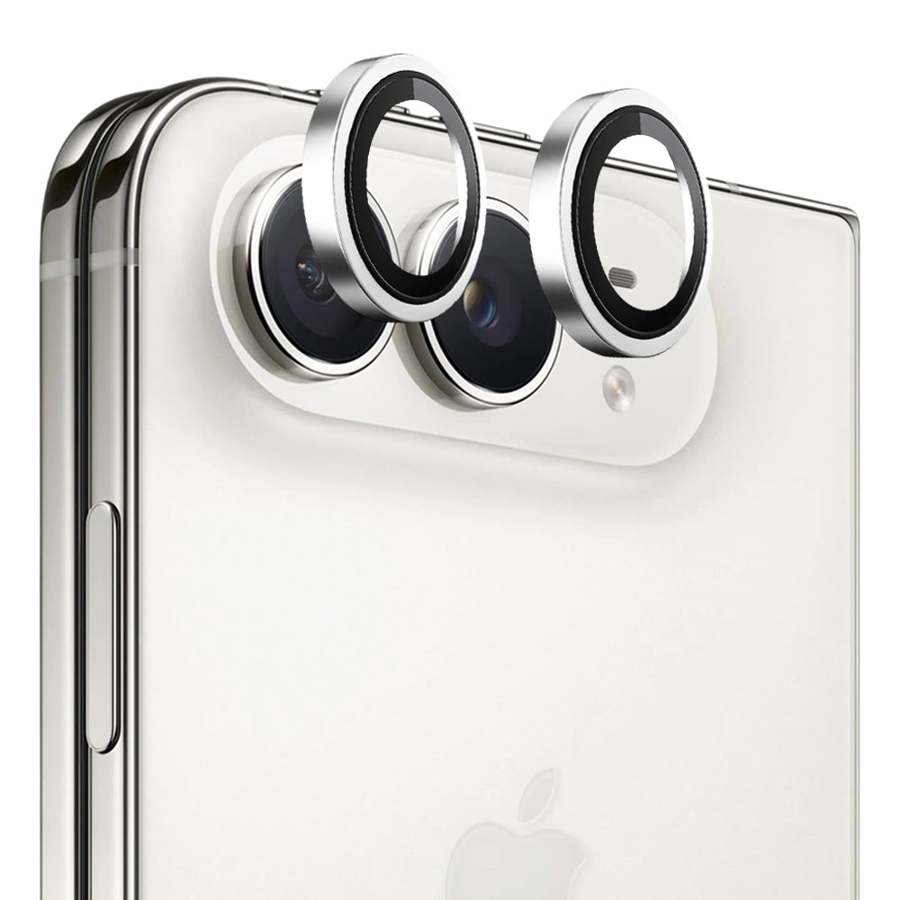 Blueo 99 antireflex HD-skydd för bakre kamera till Apple iPhone Duo, härdat glas, silverfärgad