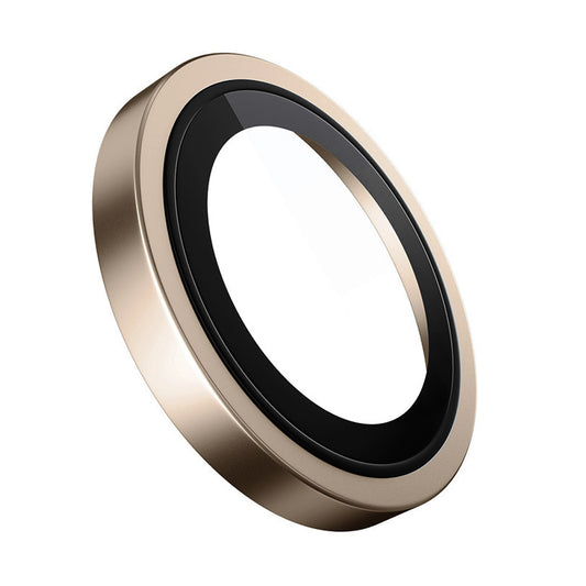 Blueo Metal Frame bakkameraskyddsfilm för Apple iPhone 16 Pro Max / 16 Pro, härdat glas, brons