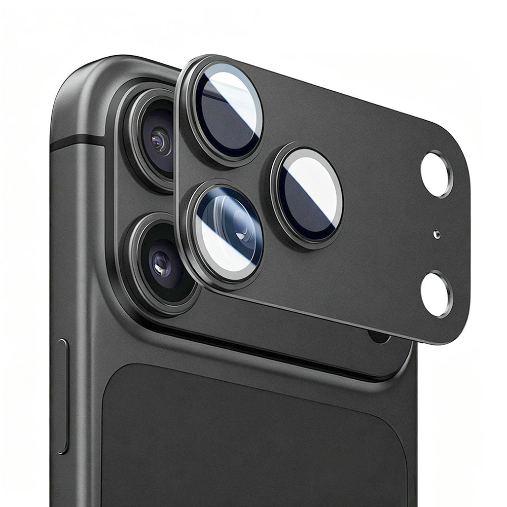 Skyddsfilm för bakre kamera Lito Crown Halo AR + AF för Apple iPhone 18 Pro, härdat glas, svart