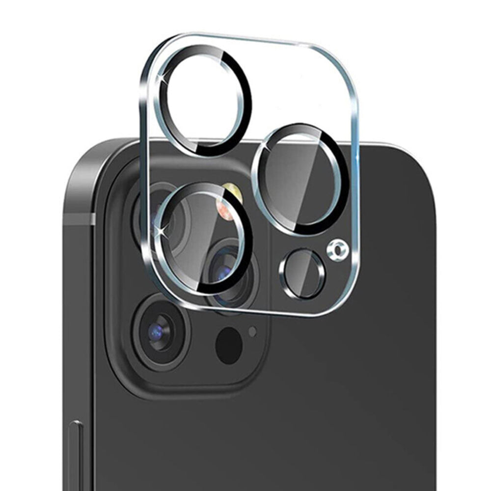 Lito S+ Rear Camera Protective Film for Apple iPhone 13 Pro Max / 13 Pro, Tempered Glass, Black
