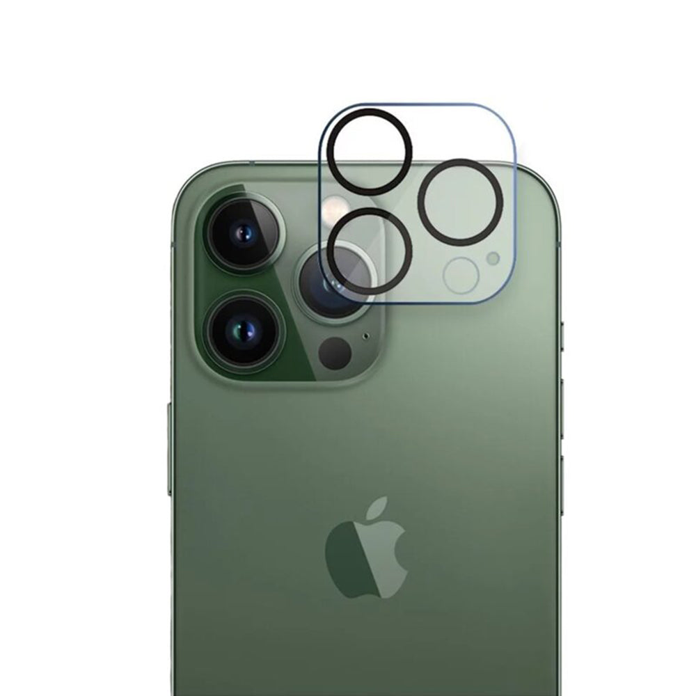 Lito S+ Rear Camera Protective Film for Apple iPhone 13 Pro Max / 13 Pro, Tempered Glass, Black