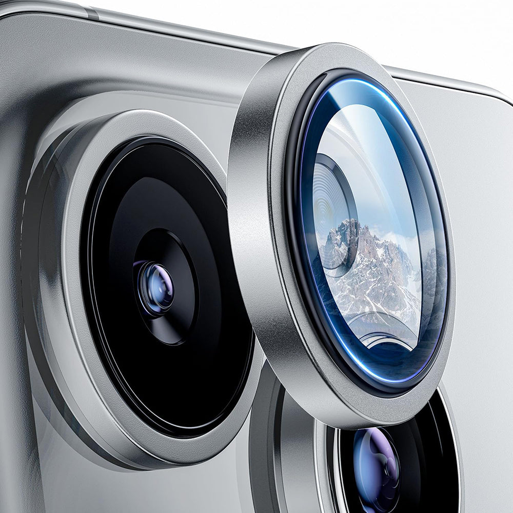 Skyddsfilm för bakre kamera Lito S+ för Apple iPhone 16 Pro Max / 16 Pro, härdat glas, silver