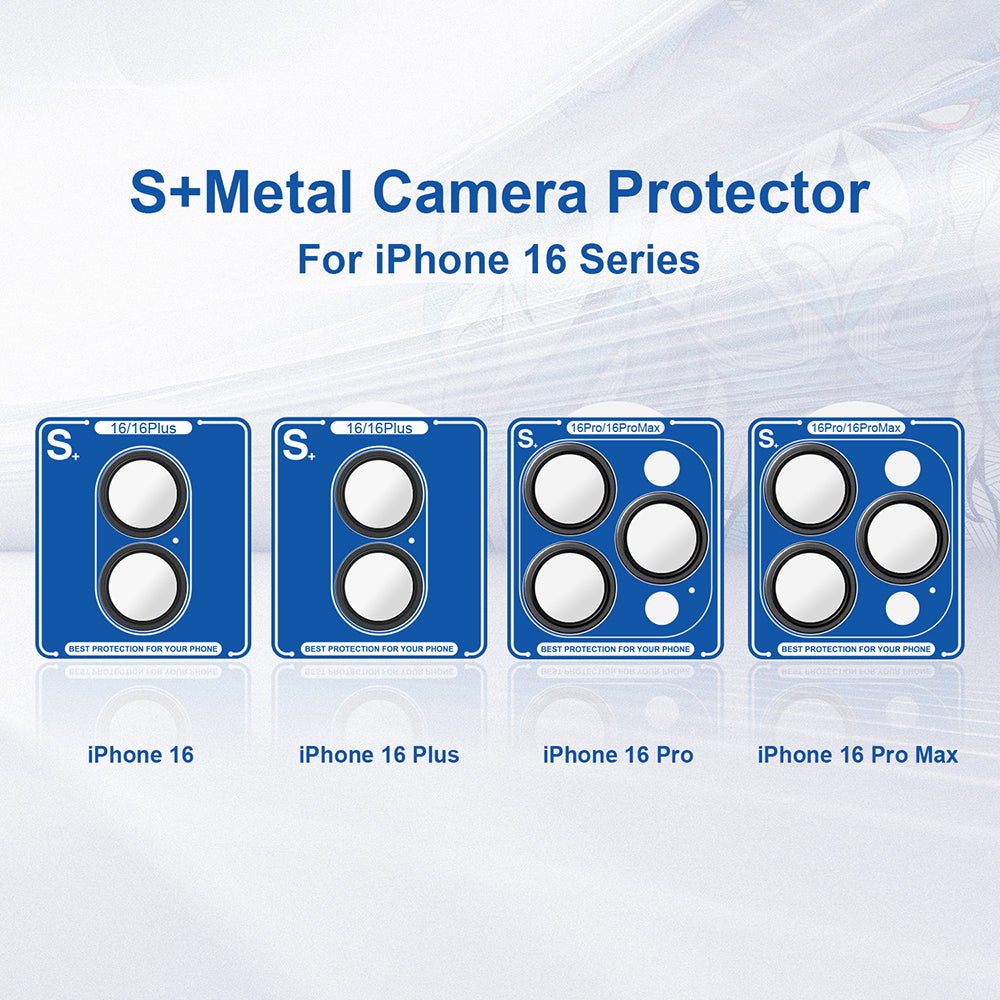 Skyddsfilm för bakre kamera Lito S+ för Apple iPhone 16 Pro Max / 16 Pro, härdat glas, silver