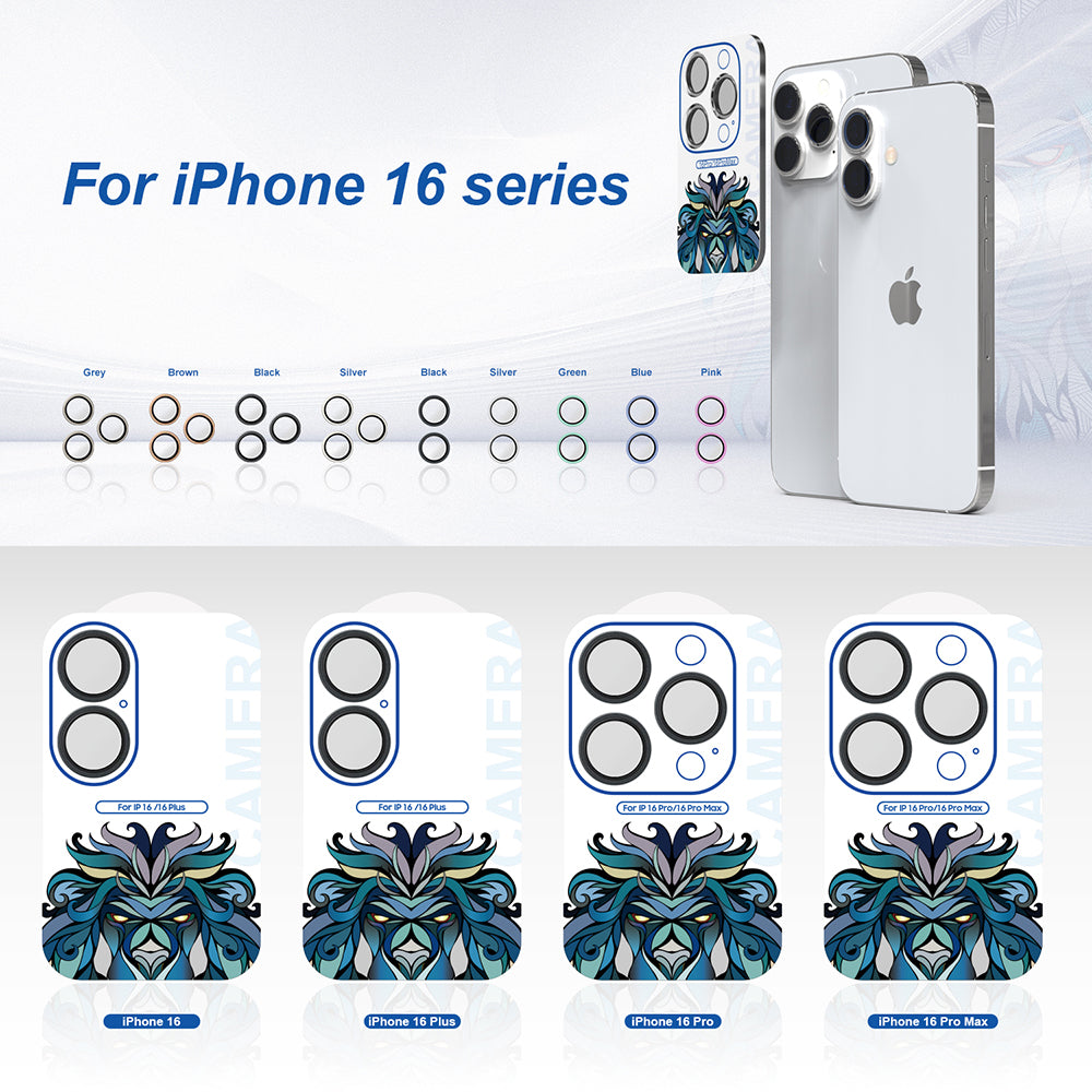 Skyddsfilm för bakre kamera Lito S+ för Apple iPhone 16 Pro Max / 16 Pro, härdat glas, brons