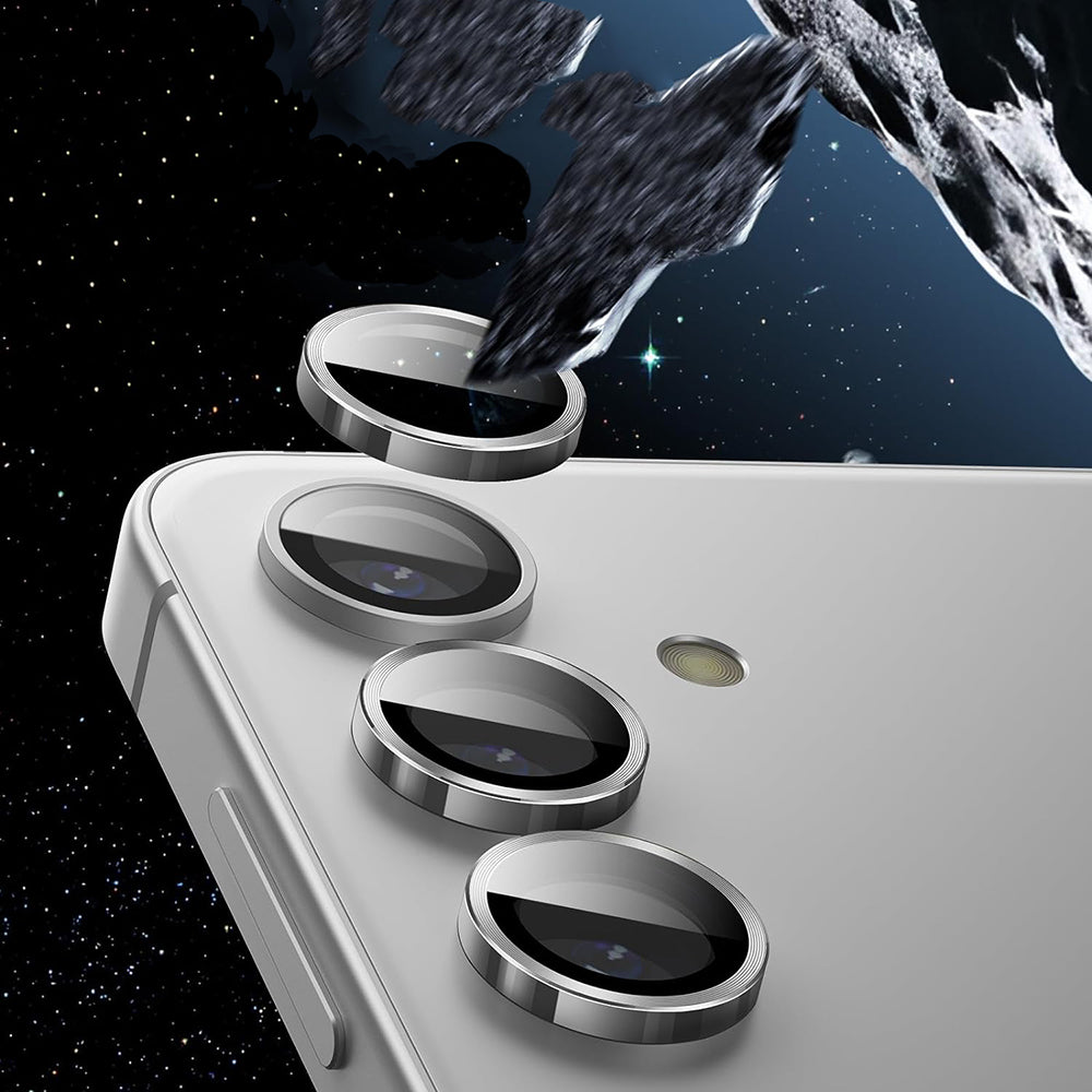 Skyddsfodral för bakre kamera Lito S+ för Samsung Galaxy S25 S931, härdat glas, svart