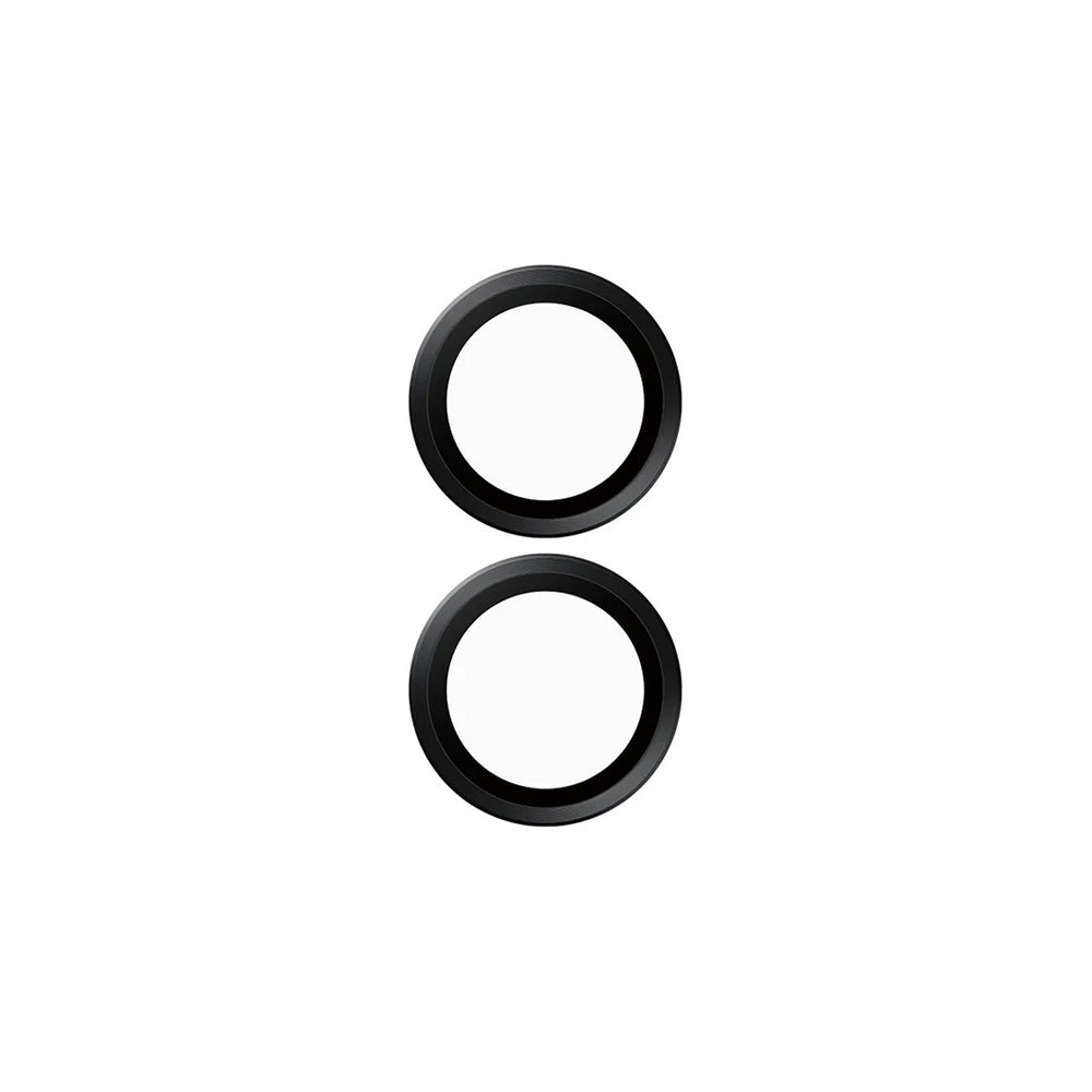 Skyddsfilm för bakre kameran PanzerGlass Hoops för Apple iPhone 16 Plus / 16, Härdat glas, Svart