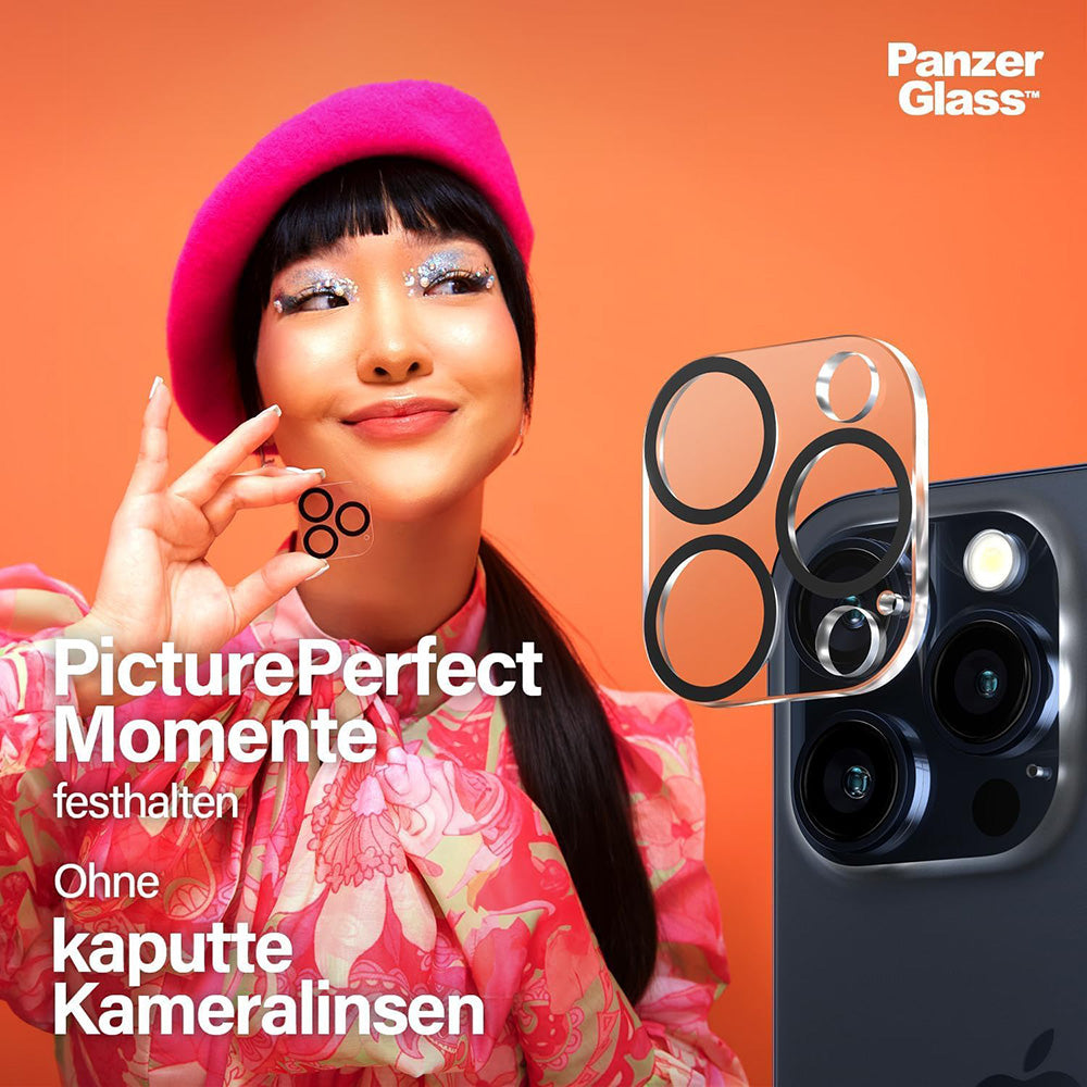 Skyddsfilm för bakre kamera PanzerGlass PicturePerfect för Apple iPhone 17 Pro, Härdat Glas, Transparent