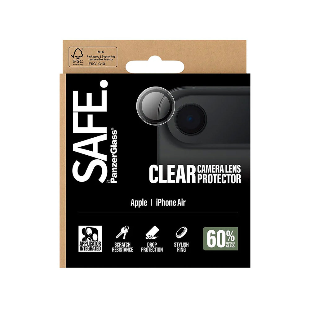 Skyddsfilm för bakre kamera PanzerGlass Safe. för Apple iPhone 17 Air, Härdat glas, Transparent