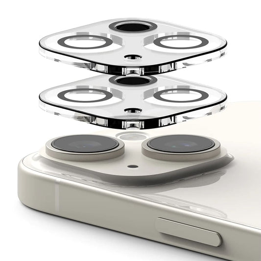 Skyddsfilm för bakre kameran Ringke för Apple iPhone 15 Plus / 15, Härdat glas, Set med 2 stycken, Transparent