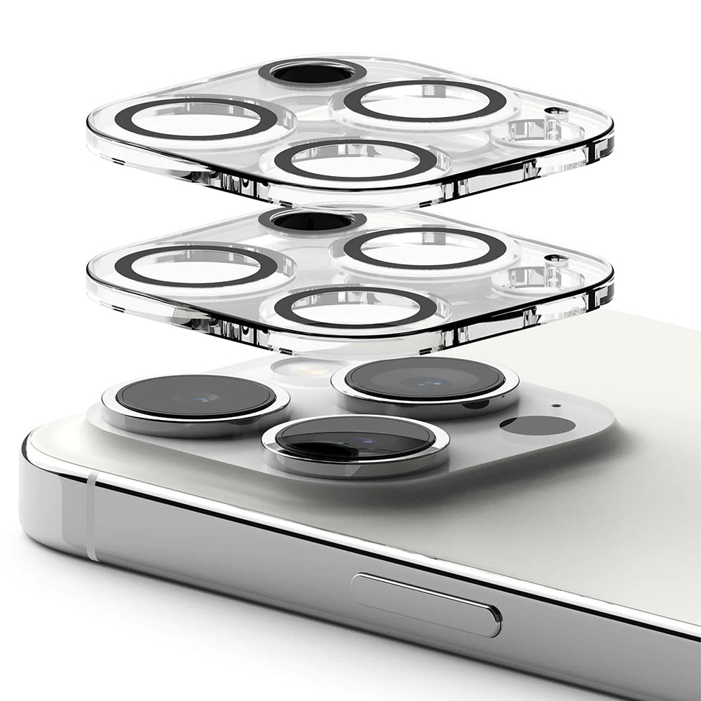 Skyddsfilm för bakre kameran Ringke för Apple iPhone 15 Pro Max, Härdat glas, Set med 2 stycken, Transparent