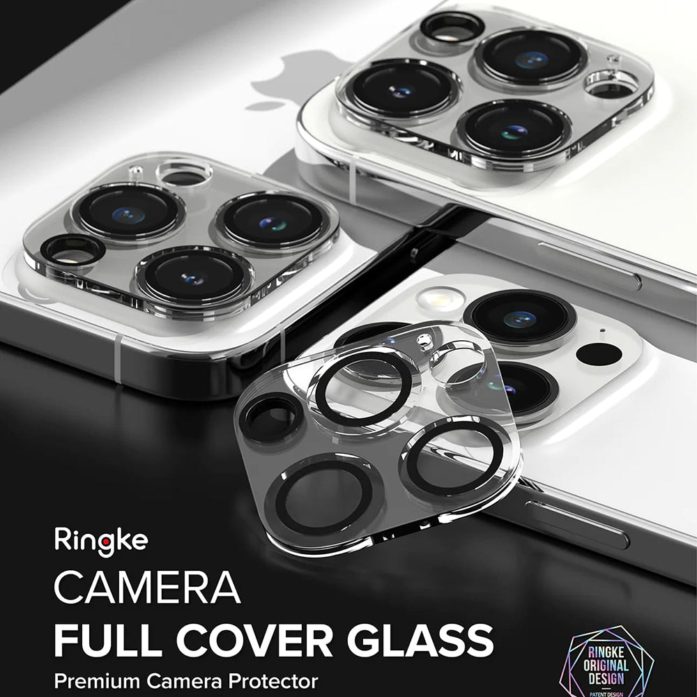 Skyddsfilm för bakre kameran Ringke för Apple iPhone 15 Pro Max, Härdat glas, Set med 2 stycken, Transparent