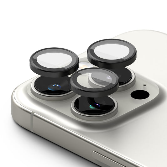 Skyddsfilm för bakre kamera Ringke för Apple iPhone 16 Pro Max / 16 Pro, Härdat glas, Set med 2 stycken, Svart