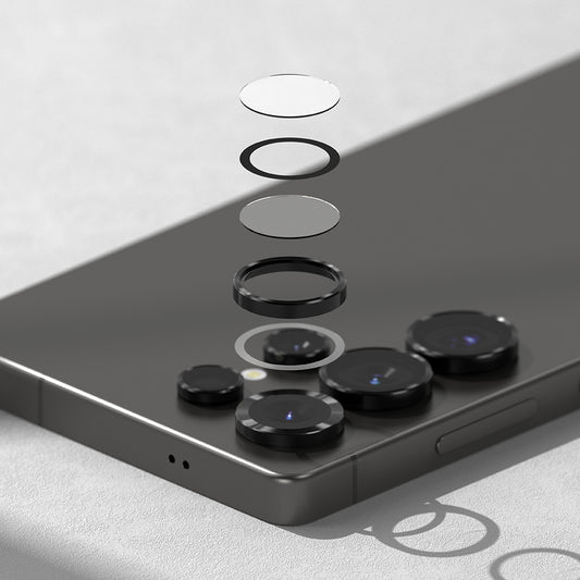 Skyddsfilm Ringke Bakre Kamera för Samsung Galaxy S25 Ultra S938, Härdat Glas, Svart
