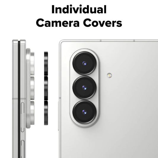 Skyddsfilm Ringke Bakre Kamera för Samsung Galaxy Z Fold7 F966, Härdat Glas, Set med 2 stycken, Svart