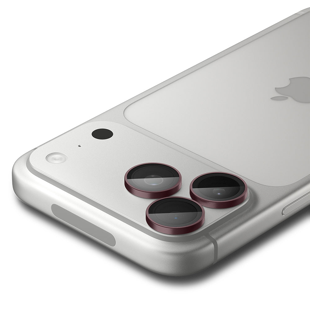 Skyddsfodral för bakre kamera Spigen GlastR EZ FIT Optik Pro för Apple iPhone 18 Pro / 18 Pro Max, härdat glas, set med 2 stycken, vinröd
