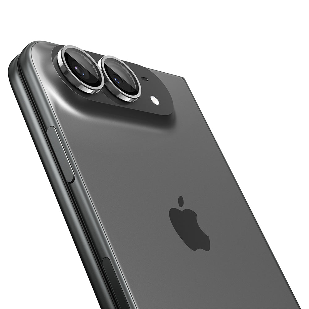 Skyddsfilm för bakre kamera Spigen GlastR EZ FIT Optik Pro för Apple iPhone Duo, härdat glas, set om 2 stycken, grå AGL12012