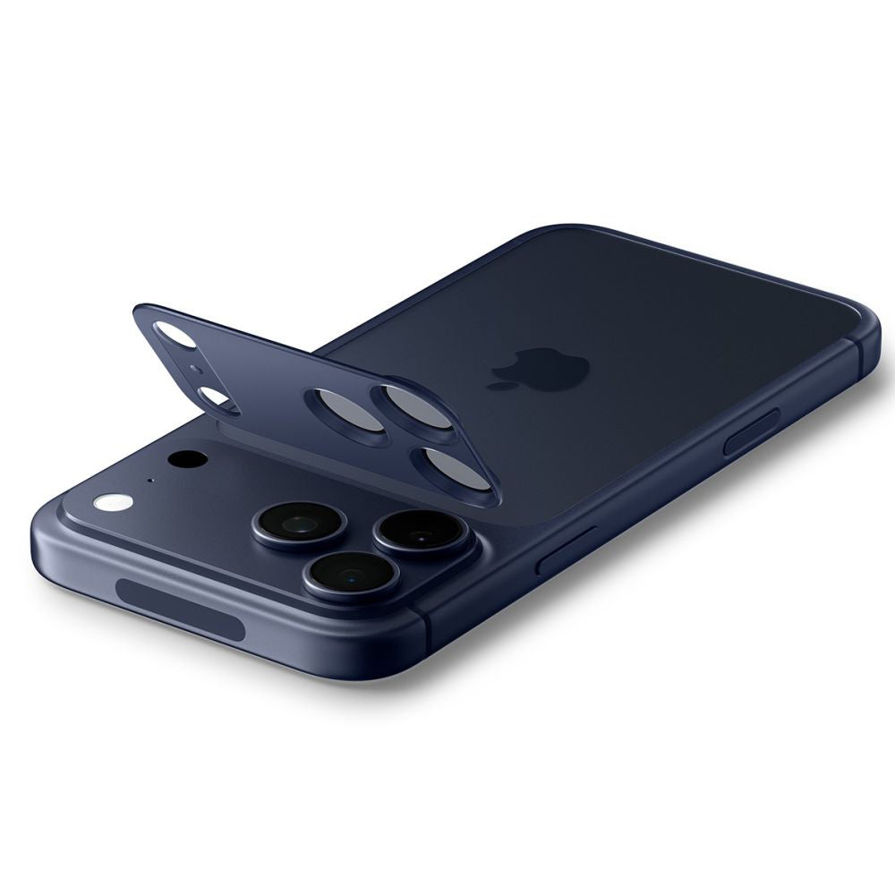 Skyddsfilm för bakre kamera Spigen GlastR EZ FIT Optik Pro XL för Apple iPhone 17 Pro Max, Härdat Glas, Blå AGL10651