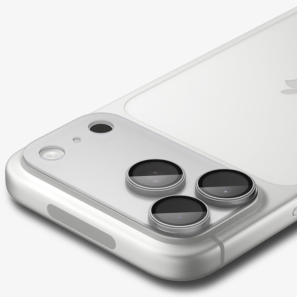 Skyddsfodral för bakre kamera Spigen GlastR EZ FIT Optik Pro XL för Apple iPhone 18 Pro, härdat glas, silver AGL12038