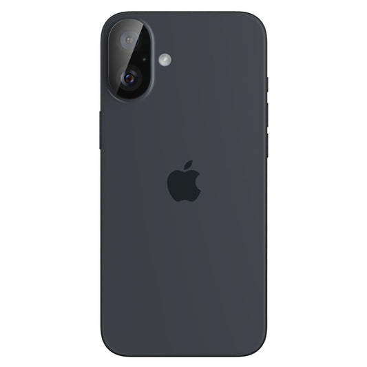 Skyddsfilm för bakre kameran Spigen GlastR Optik för Apple iPhone 16 Plus / 16, Härdat glas, Set med 2 stycken, Svart AGL07922