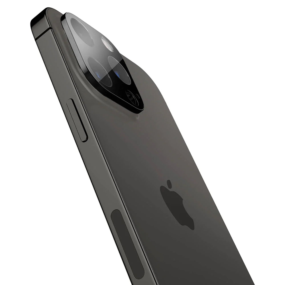 Skyddande bakre kameraskydd Techsuit för Apple iPhone 14 Pro Max / 14 Pro, härdat glas, svart