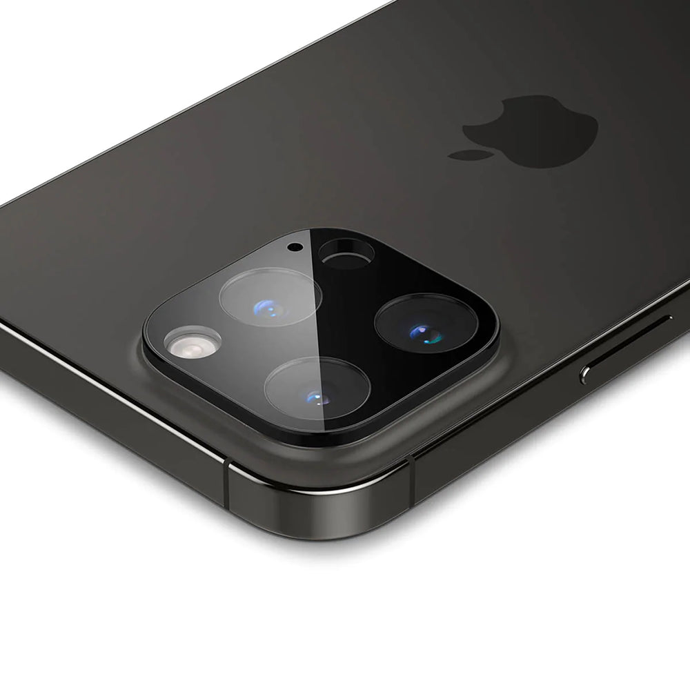 Skyddande bakre kameraskydd Techsuit för Apple iPhone 14 Pro Max / 14 Pro, härdat glas, svart