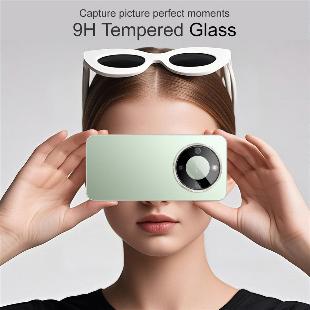 Skyddsfilm för bakre kamera Techsuit för Honor Magic8 Lite, Härdat glas, Svart