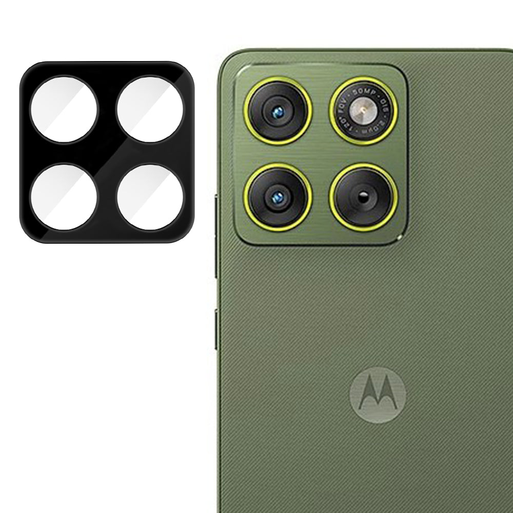 Skyddsfilm för bakre kamera Techsuit för Motorola Edge 70, Härdat glas, Svart