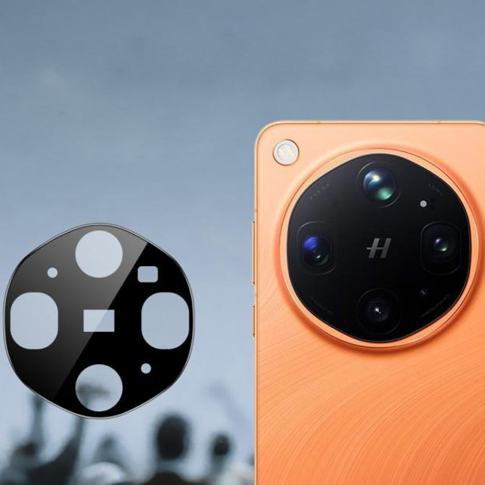 Skyddsplast för bakre kamera Techsuit för Oppo Find X9 Ultra, härdat glas, svart