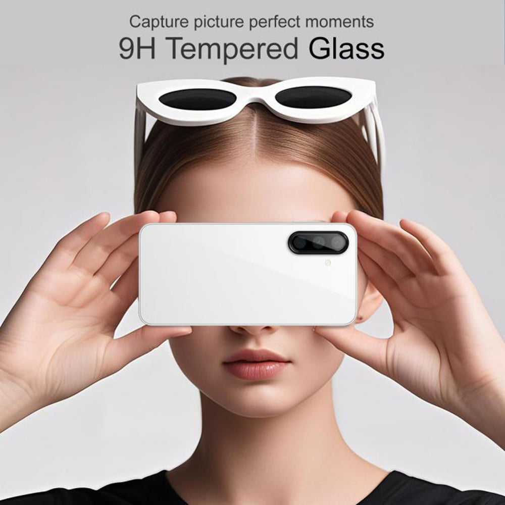 Skyddande bakre kameraskydd Techsuit för Samsung Galaxy A17 4G / A17 5G, härdat glas, svart