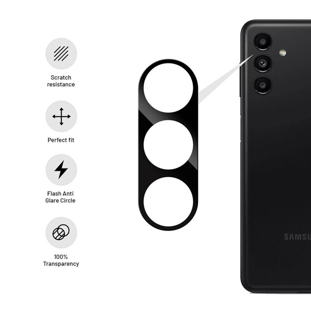 Skyddsplast för bakre kamera Techsuit för Samsung Galaxy S24 S921, härdat glas, svart