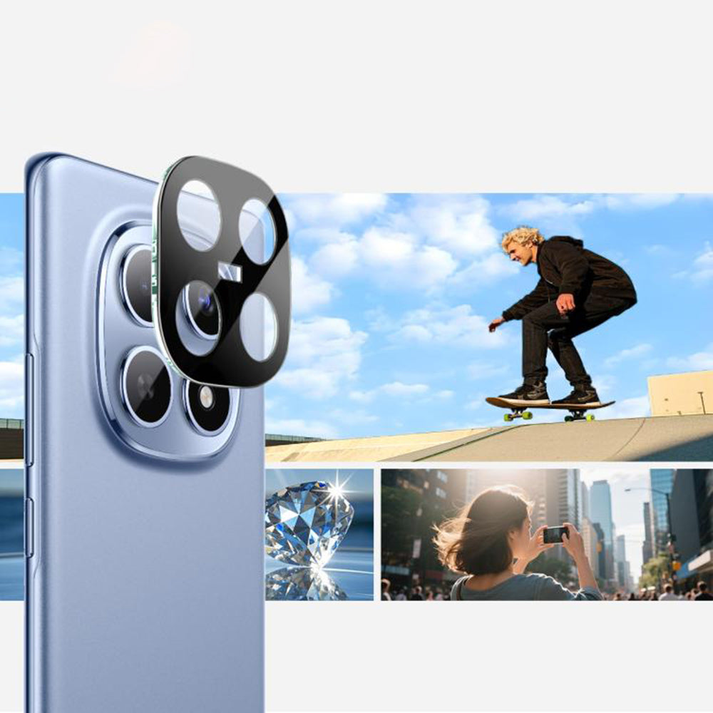 Skyddsfilm för bakre kamera Techsuit för Xiaomi Poco M8 / Redmi Note 15 5G, Härdat glas, Svart