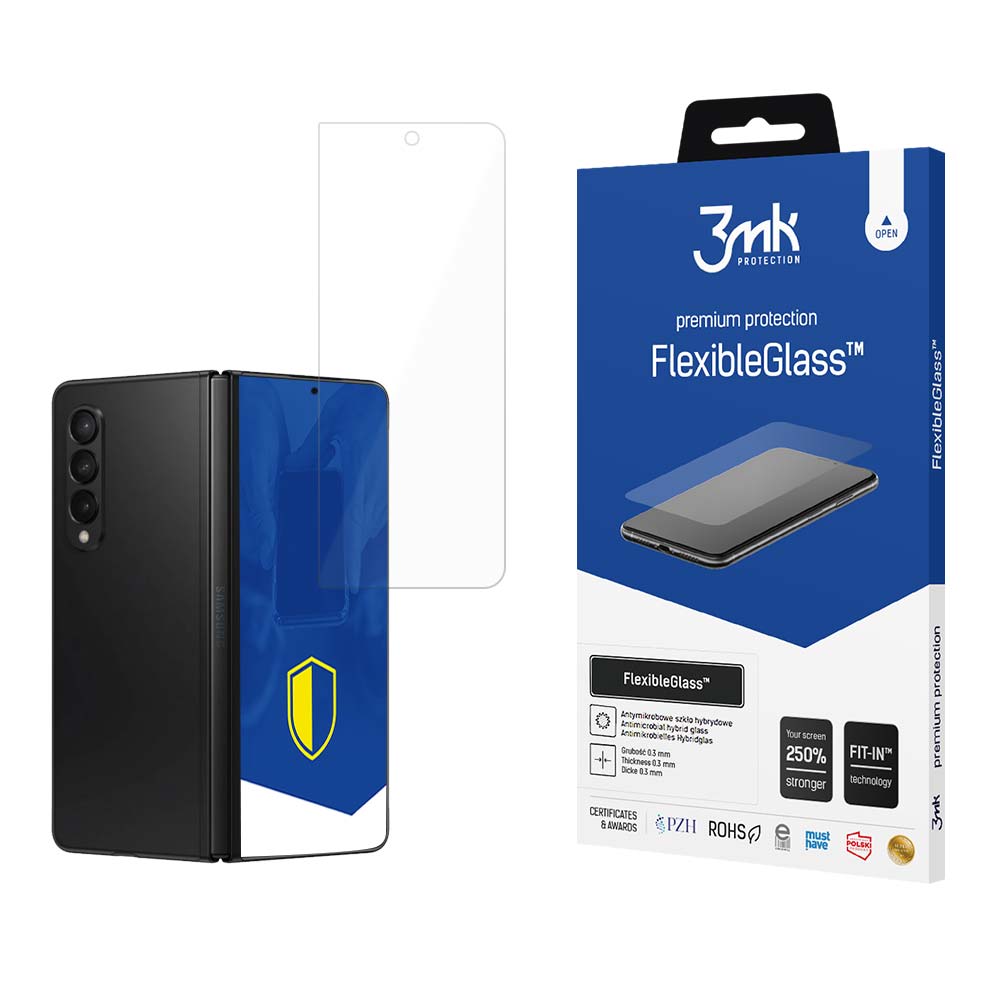 Skyddsfilm för Yttre Skärm 3MK FlexibleGlass för Samsung Galaxy Z Fold5 F946, Flexibelt Glas, Full Lim