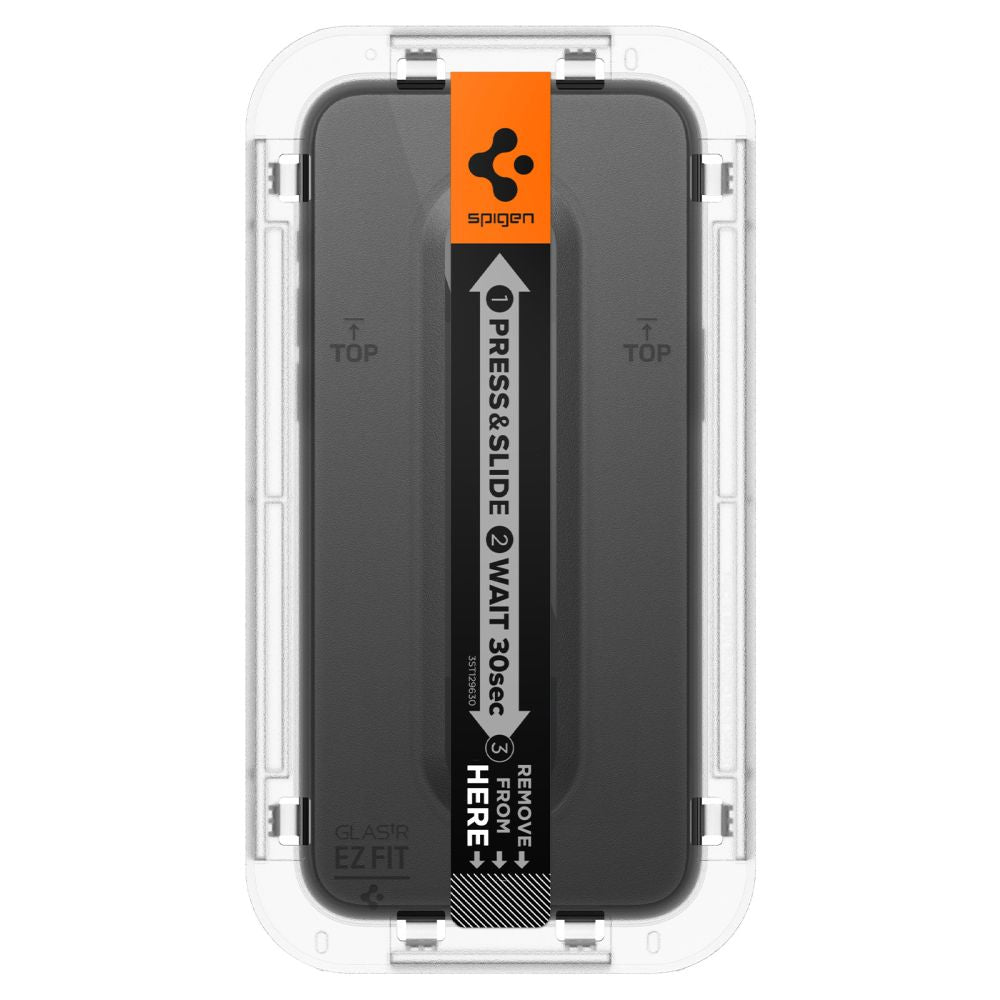 Skärmskydd Spigen GlastR EZ FIT HD för Apple iPhone 15, Härdat Glas, Full Lim, 2.5D, Svart AGL06908