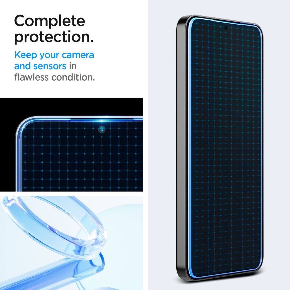 Skärmskydd Spigen GlastR EZ FIT för Samsung Galaxy S25+ S936 / S24+ S926, Härdat Glas, Full Lim, Set med 2 stycken AGL07432