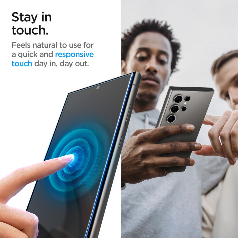 Spigen EZ FIT Privacy skärmskydd för Samsung Galaxy S24 Ultra S928, skyddsglas, helt limmat, set 2 delar