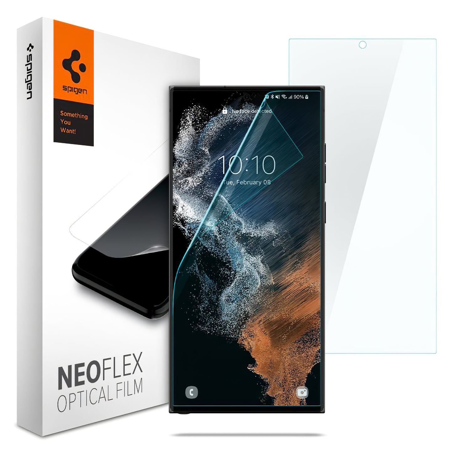 Skärmskydd Spigen Neo Flex för Samsung Galaxy S22 Ultra 5G S908, Plast, Set med 2 stycken AFL04137