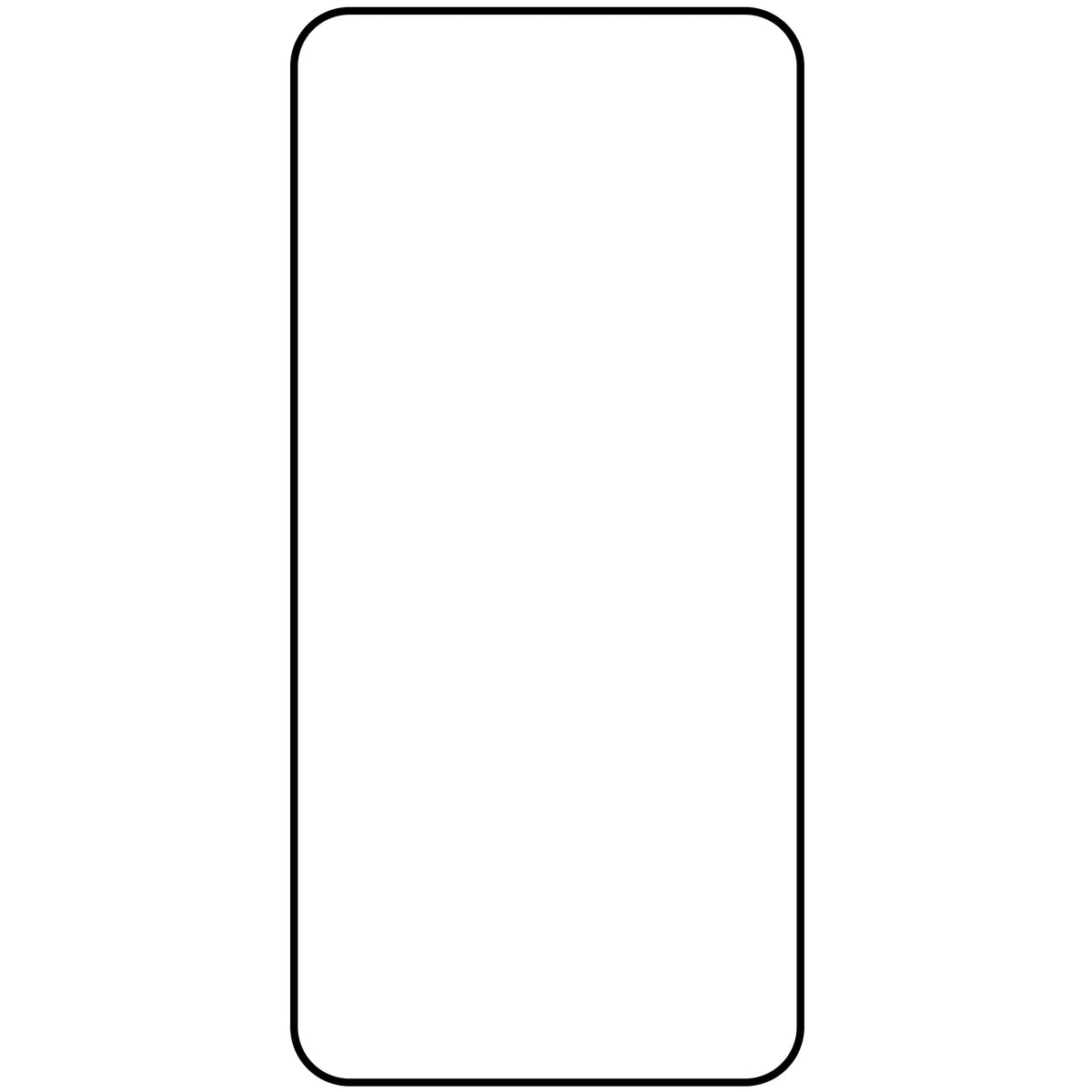Skärmskydd Blue Shield för Oppo Reno13, Härdat Glas, Full Lim, Fodralvänlig, Svart