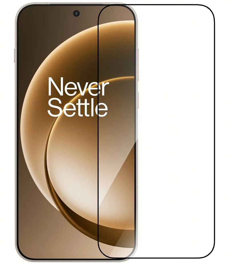 Skärmskydd Anti Reflection för OnePlus 15, Härdat Glas, Fullt Lim, Svart 5431102121