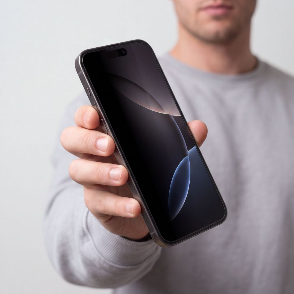 Privacy Tech-Protect OneTouch skärmskydd för Apple iPhone 18 Pro Max, härdat glas, full limning, set med 2 stycken