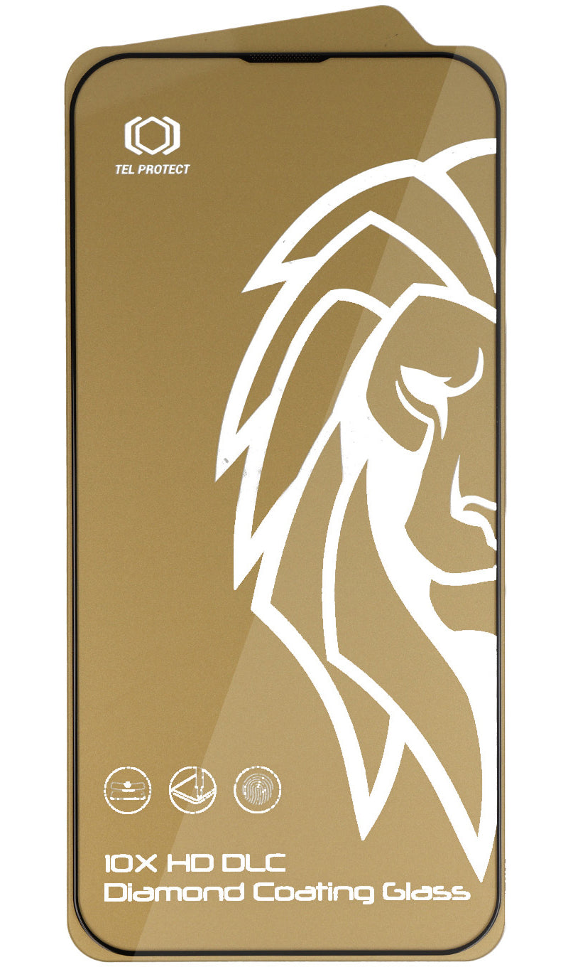 Tel Protect 10X HD DLC Diamond Coating skärmskydd för Apple iPhone 18 Pro Max / 17 Pro Max, härdat glas, helklistrat, svart