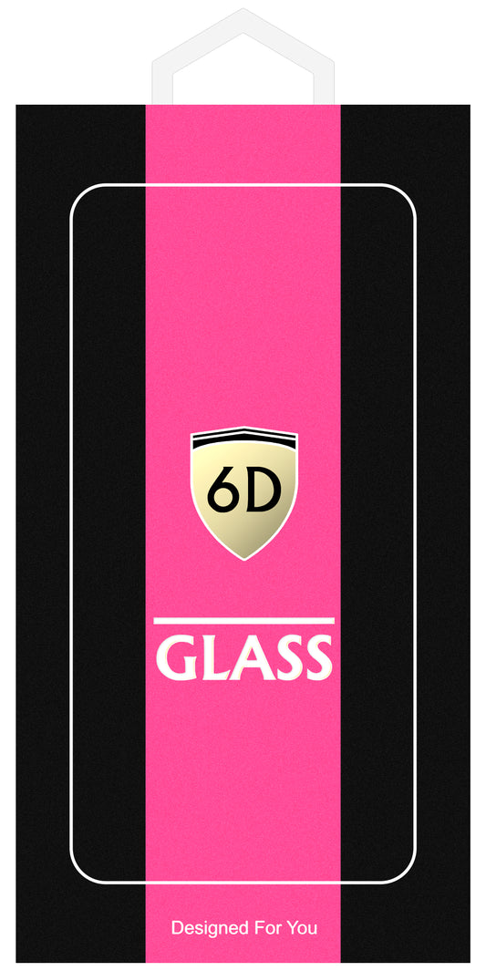 OEM skärmskydd för Samsung Galaxy A55 5G A556, härdat glas, full limning, 6D, svart