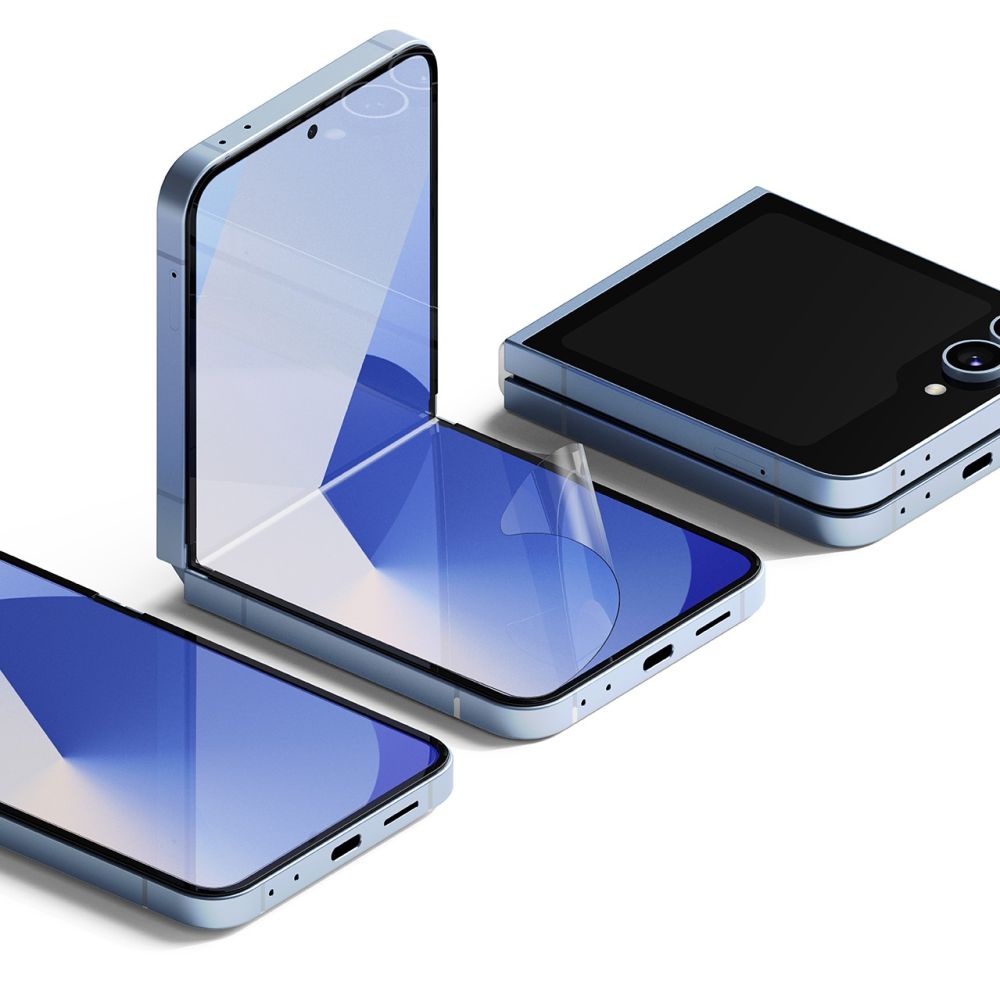Skyddsfilm Ringke Dual Easy för inre skärmen på Samsung Galaxy Z Flip6 F741, Plast, Set om 2 stycken