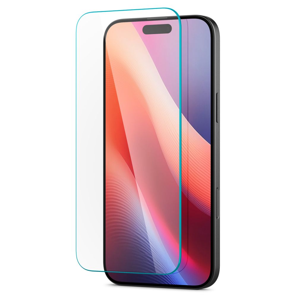 Skärmskydd Spigen GlastrR Slim HD för Apple iPhone 16 / 15, Härdat Glas, Full Lim, 2.5D AGL06910