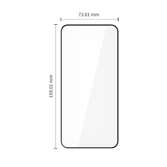 Skärmskydd Tech-Protect FIT+ för Xiaomi Redmi Note 15 Pro 5G, Härdat Glas, Full Glue, Set om 2 stycken, 2.5D, Svart