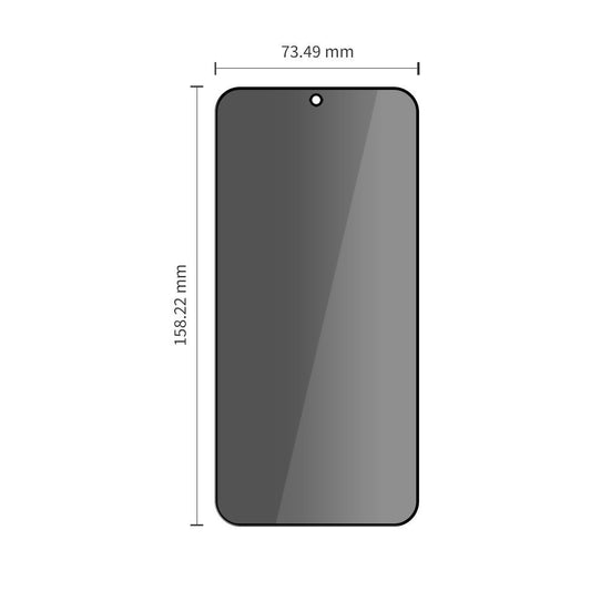 Privacy Tech-Protect Spy+ skärmskydd för Samsung Galaxy A57 5G / A37 5G / S25 FE, härdat glas, full limning, set om 2 stycken