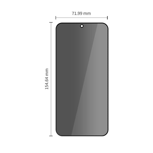 Skärmskydd Privacy Tech-Protect Spy+ för Samsung Galaxy S26 Plus S947, Härdat Glas, Full Lim, Set med 2 stycken