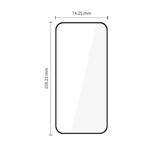 Tech-Protect FIT+ skärmskydd för Motorola Moto G77 / G67, härdat glas, full limning, set om 2 stycken, 2.5D, svart