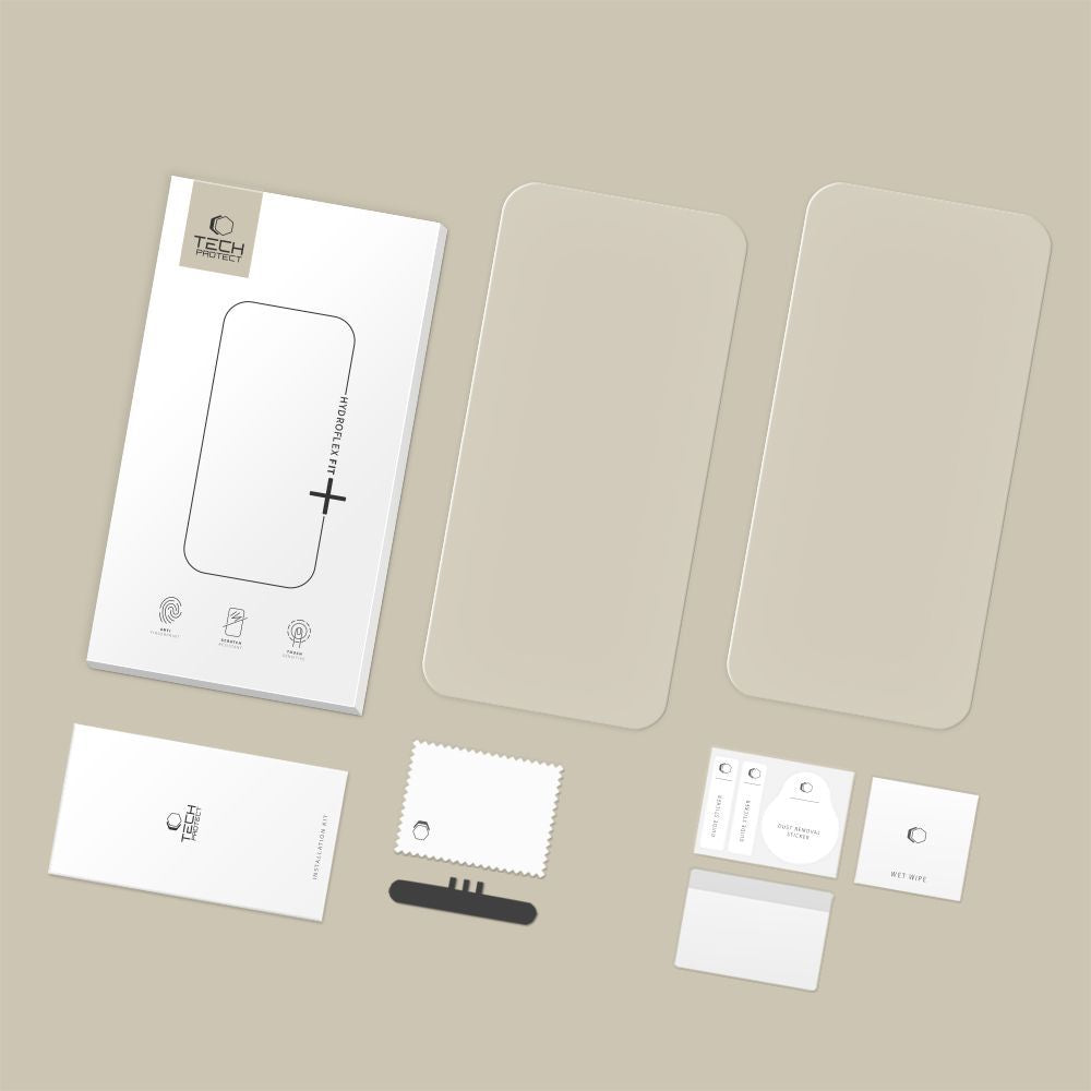 Skärmskydd Tech-Protect Hydro Flex+ för Xiaomi Poco M8 Pro / Redmi Note 15 Pro+ 5G, Plast, Set med 2 stycken